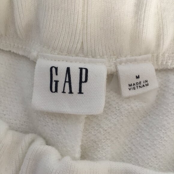 ❤️4/$20 GAP white sweat pants/joggers sz M - Picture 6 of 6